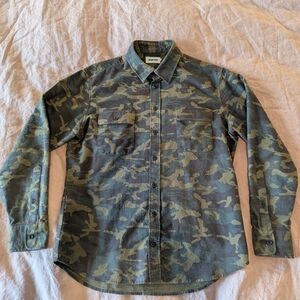 Taylor Stitch Camouflage Casual Button Down Shirt